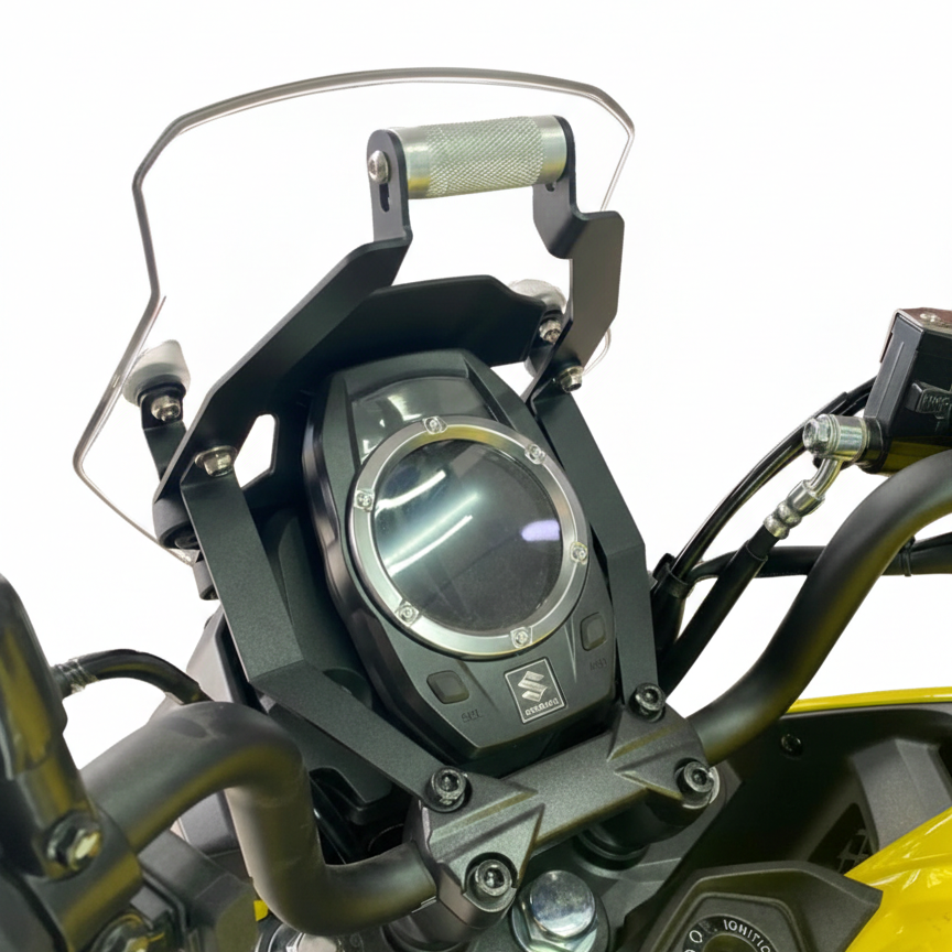 SOPORTE GPS SUZUKI VSTROM 160 + ELEVADOR DE CUPULA
