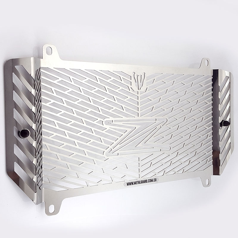[PKA0101043] PROTECTOR RADIADOR KAWASAKI Z400-Z500 (Plateado)