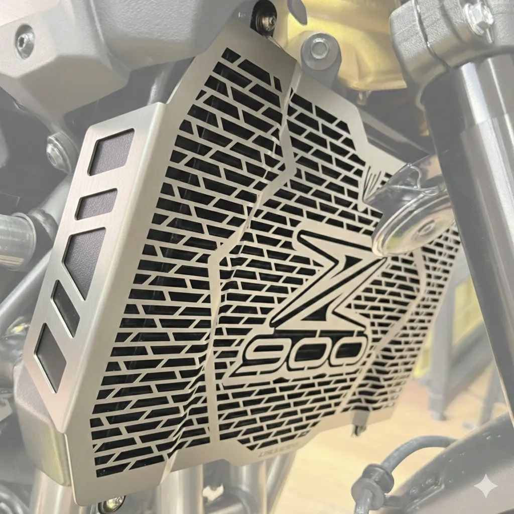 [PKA0127448] PROTECTOR RADIADOR KAWASAKI Z900 2025 UP (Plateado)